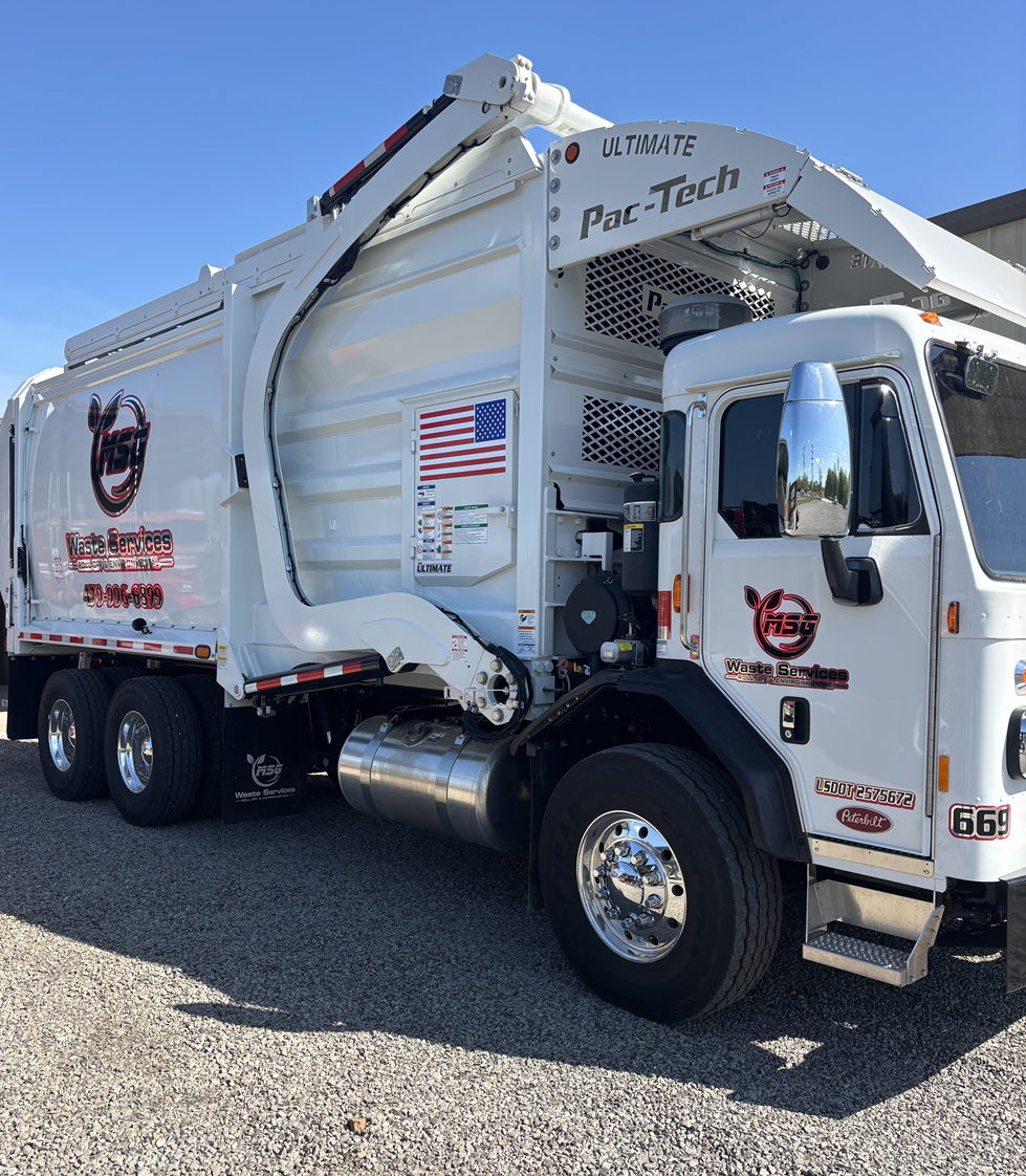 MSG Waste Services commercial trash truck